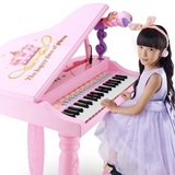 儿童电子琴钢琴送话筒男孩女玩具生日礼物可充电钢琴音乐琴麦克风