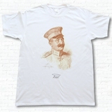 奥匈帝国一战陆军军人画像纯棉短袖军迷T恤数码打印T恤0518
