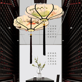 风 新中式吊灯客厅餐厅仿古灯具 创意古典艺术手绘画布艺灯笼中国