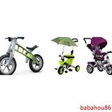 宝宝滑行童车儿童平衡车自行车无脚踏玩具滑行车多功能滑滑车12寸