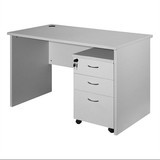 板式办公桌1.2米单人办公电脑桌员工写字台家用台式桌办公台带柜