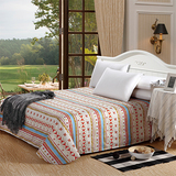 全棉条纹床单 单件个性创意睡单1.5米 独特纯棉单双人床1.8米被单