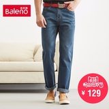 Baleno/班尼路春装 时尚休闲青年牛仔裤 男装竹纤维中腰休闲长裤