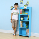 儿童单个书柜书架 现代简约置物架宜家收纳储物柜子粉色蓝色可选