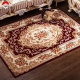 嘉博朗欧式客厅地毯 卧室床边满铺长方形沙发地毯茶几红地毯定制