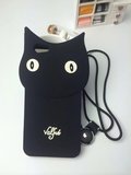 刘亦菲同款黑猫OPPO A59手机壳可爱卡通硅胶软套可爱潮