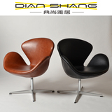 时尚个性设计Swan Chair玻璃钢天鹅沙发椅创意家用休闲布艺电脑椅