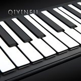 业版便携式MIDI练习键盘61键充电款折叠电子琴手卷钢琴88键加厚专