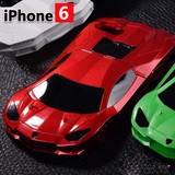 新款iphone6s超级跑车手机壳创意5.5苹果6PLUS汽车模型支架手机套