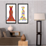 现代简约中国风个性旗袍女人客厅装饰画餐厅卧室走廊挂画有框壁画