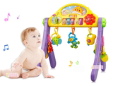 宝宝健身架脚踢音乐婴儿钢琴健身器踩踏游戏地架玩具躺着坐0岁1