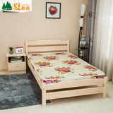 实木床单人床松木成人床双人床1.8米婚床实木床1米1.2米婚床1.5米