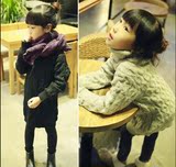 2014冬季韩版女童装 纯色百搭高领打底衫针织衫麻花套头衫 毛衣