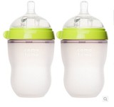 美国代购 Comotomo可么多么婴儿防胀气进口全硅胶奶瓶套装 250ml