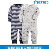 Carters2件装混色长袖连体衣全棉爬服新生儿男婴儿童装121D583