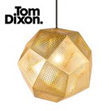 代购Tom Dixon英国 Etch系列黄铜拉线多面体形铜灯 吊灯 (含灯泡)
