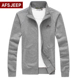 Afs Jeep/战地吉普秋装卫衣男开衫外套休闲薄款运动夹克男装上衣