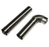 平衡式燃气热水器 双层不锈钢 排烟管(一进一出) 弯头 直管