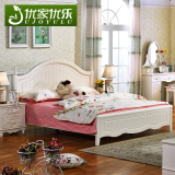 韩式田园卧室家具木头床高低箱气动储物1.5米1.2双人大床现货特价