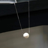 包邮新款大气质单颗人造珍珠 简约气质 百搭短款项链锁骨链