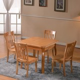 小户型1.2米实木正方形餐桌椅组合可折叠饭桌子 餐桌伸缩餐台方桌