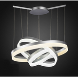 led吊灯客厅灯现代简约圆形餐厅灯三头创意个性亚克力办公室吊灯