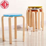 ebells餐凳实木简约圆凳小凳子时尚现代简约矮凳木凳小板凳休闲凳