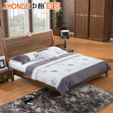 中格实木床双人床 1.5 1.8米高箱床 储物床中式现代简约 2013新款