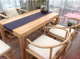 新中式免漆老榆木烫蜡中式仿古实木圈椅茶椅餐椅设计室招待沙发椅