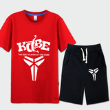 短袖T恤夏季湖人队科比24号黑曼巴运动套装库里篮球衣服男士夏装
