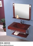 欧式钢化玻璃台面盆洗脸池洗手台卫生间卫浴室柜壁挂式不锈钢支架