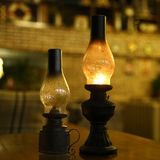 复古怀旧煤油灯马灯树脂工艺品摆件创意家居咖啡厅装饰品摄影道具