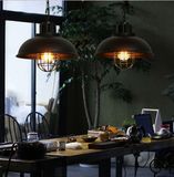 loft工业风吊灯美式创意个性铁艺吊灯复古餐厅吧台咖啡厅树脂吊灯