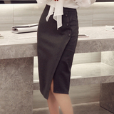 女士春装女子春季包臀裙新款韩版自然腰短裙纯色女半身裙女装潮。