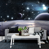 3D梦幻太空星空大型壁画客厅卧室沙发电视背景墙壁网咖酒吧纸墙纸