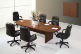 办公室拼接组合会议桌培训桌椭圆形木质会客洽谈接待桌子简约现代