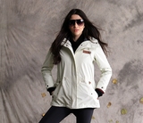 Discovery 新品女式套绒风雨衣防风防水三合一冲锋衣DAED92140