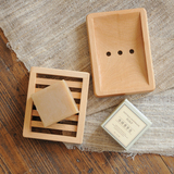 日式木质皂盒 创意榉木制沥水肥皂盒皂架手工皂盒古皂盒 香皂盒