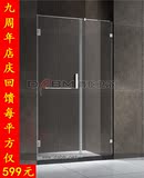 爵臣无框淋浴房沐浴房整体浴室简易不锈钢淋浴房浴室玻璃门JC-462