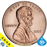 外国钱币美国1美分林肯硬币包铜新版外国钱币收藏品纪念币非游戏