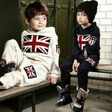 冬季英伦孩子儿童纯色爱意表达新款两件套+裤子衣服B类表演男套装