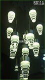 led餐吊灯三头时尚简约现代餐厅灯单头水晶亚克力创意吊线灯具