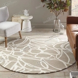 时尚欧式圆形地毯客厅茶几沙发地毯卧室手工腈纶地毯地垫定制包邮