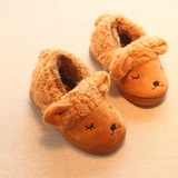 宝宝棉鞋冬款小绵羊加绒防滑保暖1-4岁 男女童幼儿童包跟棉拖鞋