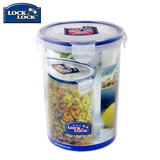 乐扣乐扣圆形塑料保鲜盒大容量汤罐食品储物收纳盒储物罐1.8L