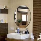 浴室镜高档卫浴镜 椭圆形精致磨边 防水防潮卫生间镜子 梳妆台镜