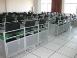 厂家直销钢化玻璃金属电脑桌网吧电脑桌办公电脑桌江西南昌
