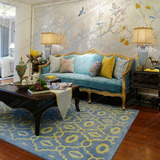 时尚欧式美式宜家客厅地毯茶几沙发地毯地中海卧室样板间晴纶地毯