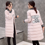 欧洲站 韩版棉服2015新款 女装冬装外套 棉衣女中长款棒球服棉袄