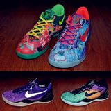 科比8代篮球鞋复活节9鸳鸯版战靴10低帮紫渐变复活节圣诞版运动鞋